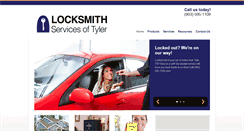 Desktop Screenshot of locksmithservicesoftyler.com